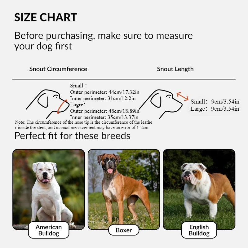 Muselière métal permettant au chien de haleter et boire
