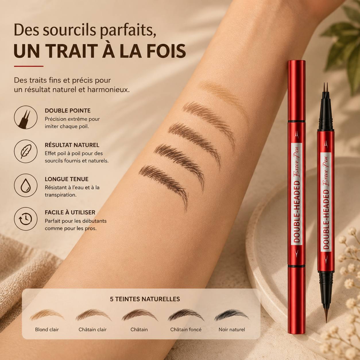 Eyeliner Liquide Waterproof à Pointe Ultra-Fine
