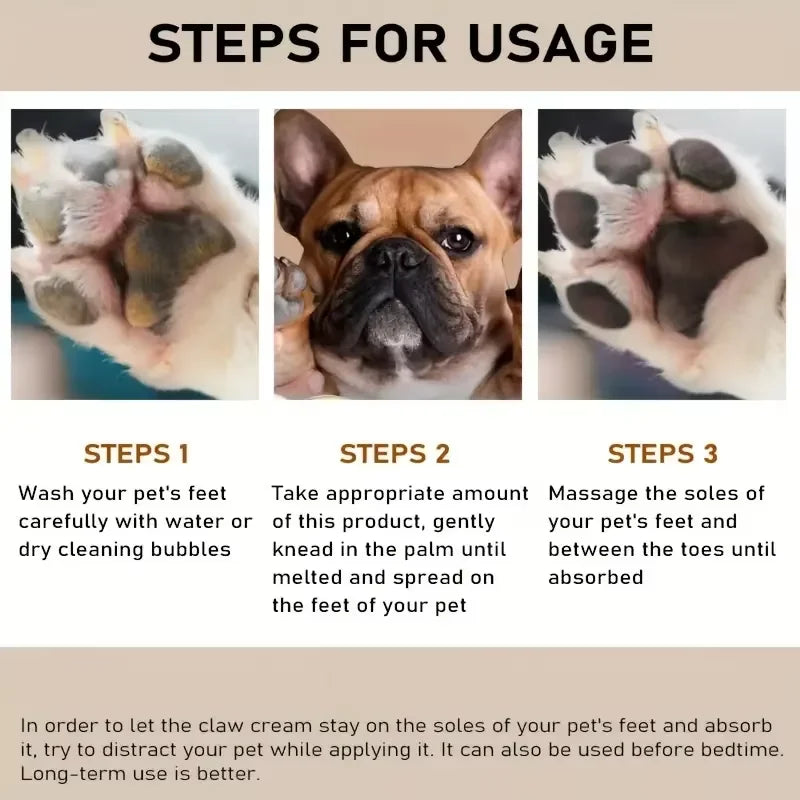 Truffe de chien hydratée après application de la crème