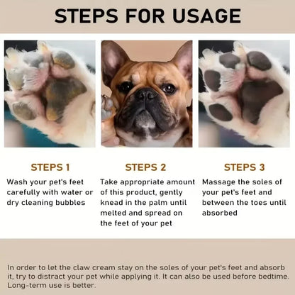 Truffe de chien hydratée après application de la crème