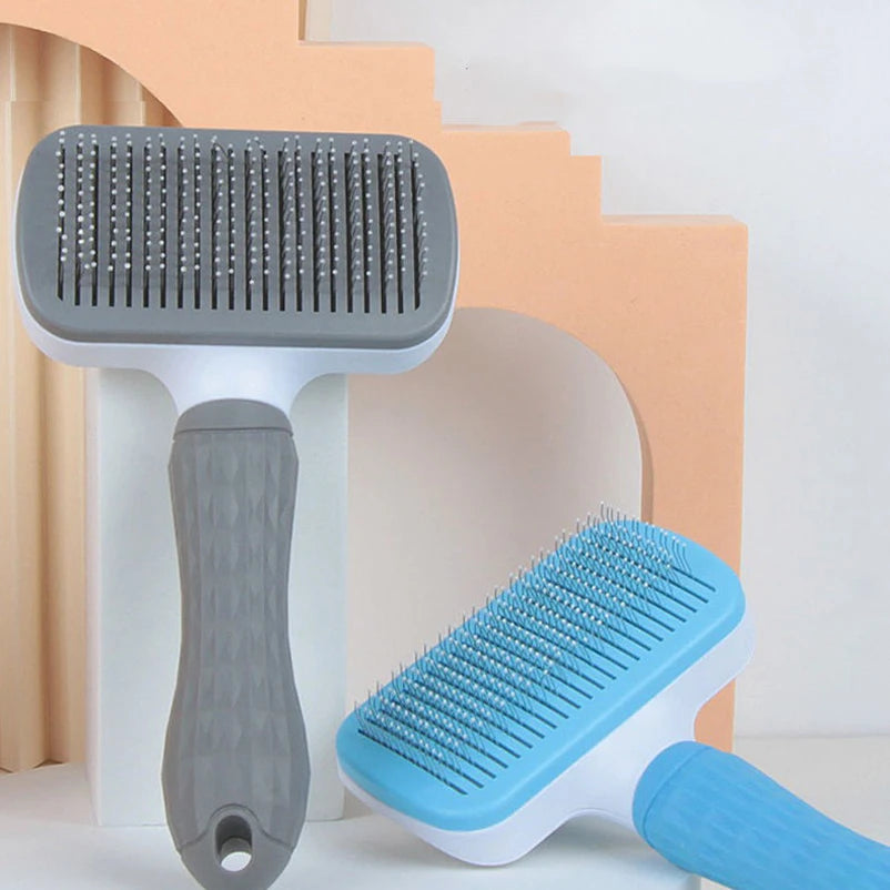 Brosse de massage pour chien Revixay, éjection des poils