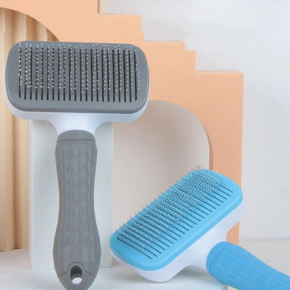 Brosse de massage pour chien Revixay, éjection des poils
