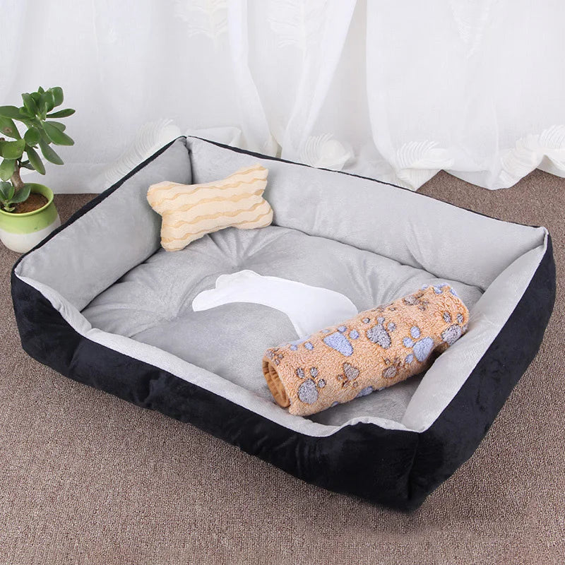 Panier pour chien lavable coloris noir