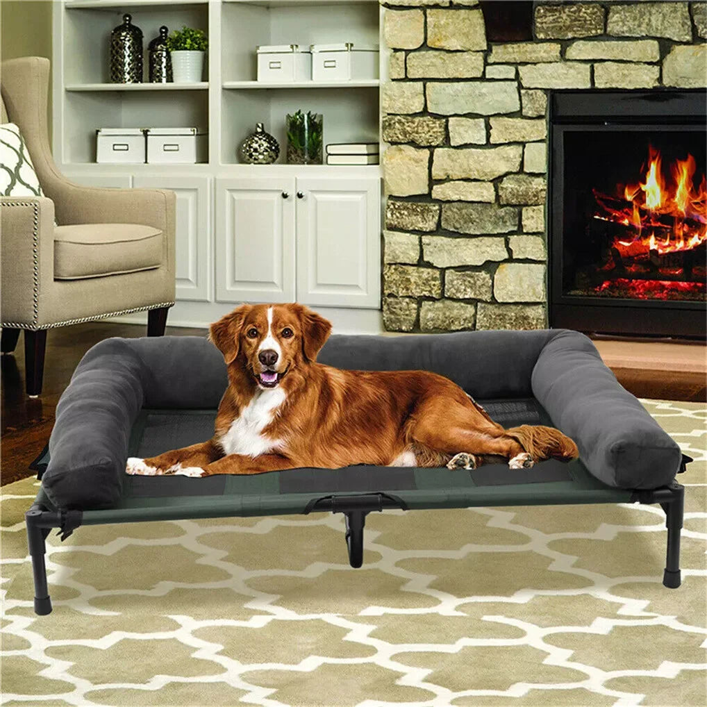 Bourrelet amovible du lit de camp pour chien