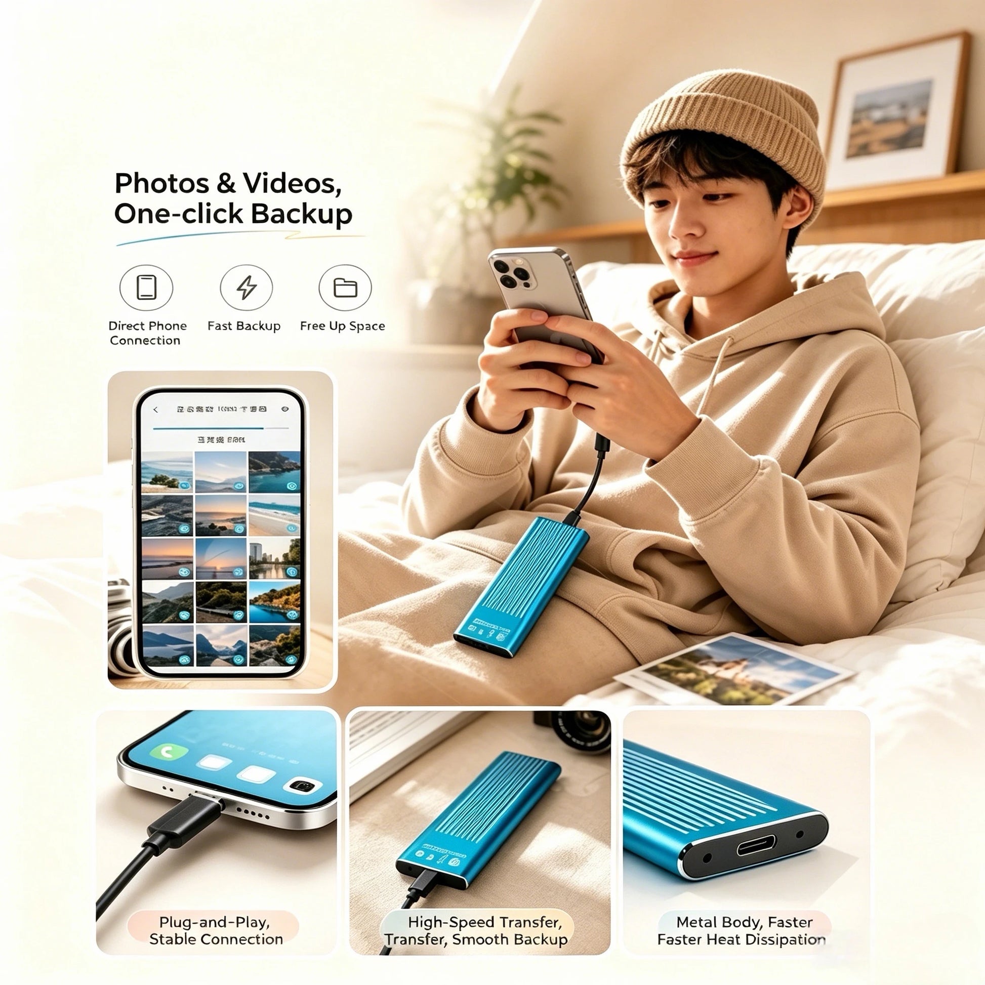 Disque SSD externe portable USB 3.1 et Type-C – photo 5
