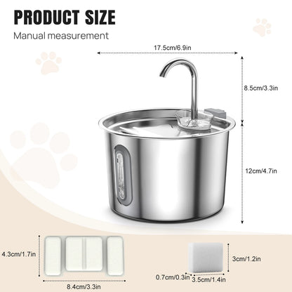 Fontaine à eau pour chien démontée pour le nettoyage