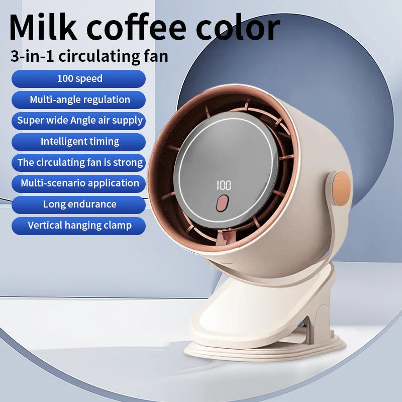 Mini ventilateur de bureau USB orientable – photo 8