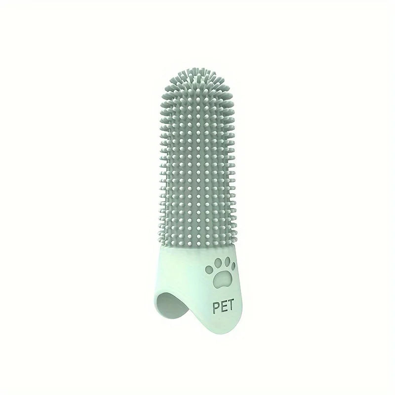 Nettoyage de la brosse à dents à doigt pour chien