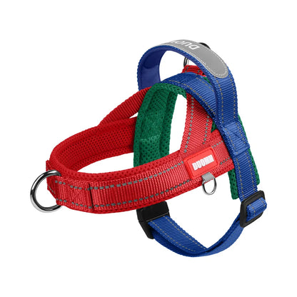 Détail du nylon léger du harnais pour petit chien