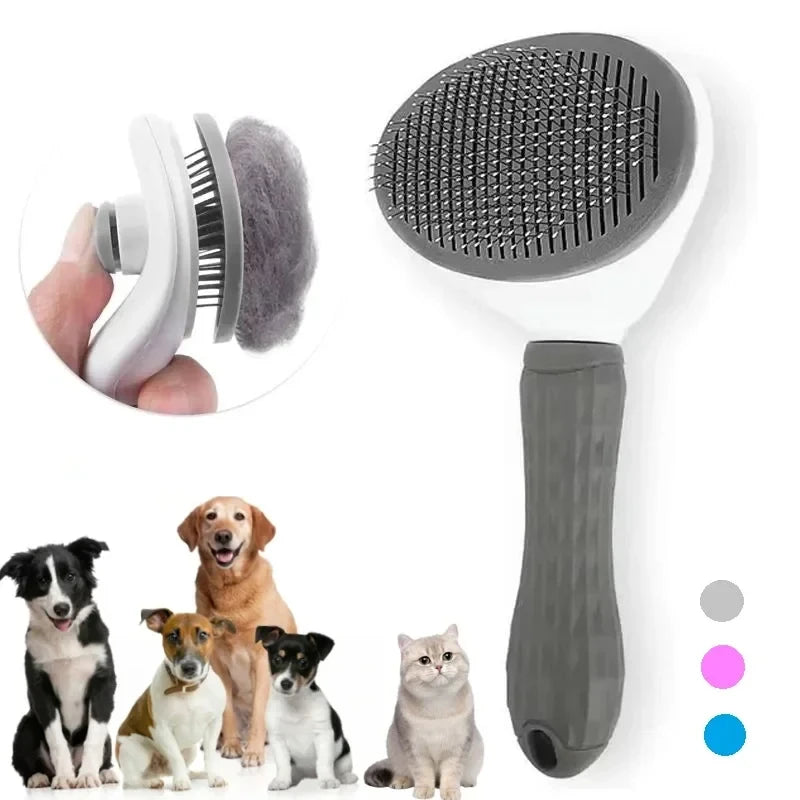 Brosse démêlante pour chien Revixay, auto-nettoyante