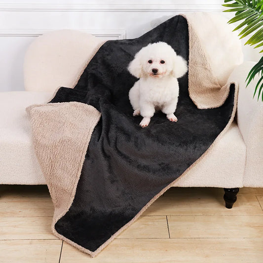 Couverture en flanelle imperméable pour chien Revixay
