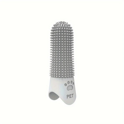 Taille de la brosse à doigt en silicone pour chien