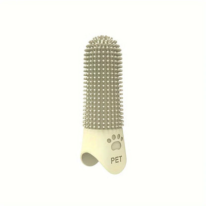 Brosse à doigt en silicone pour chiot et petit chien