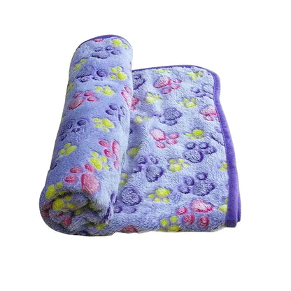 Texture peluche de la couverture à motifs pour chien
