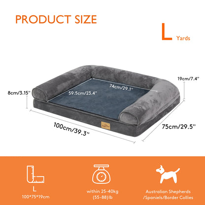 Dimensions du lit orthopédique XXL pour grand chien