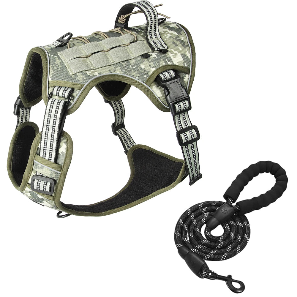 Coloris disponibles du harnais tactique pour chien