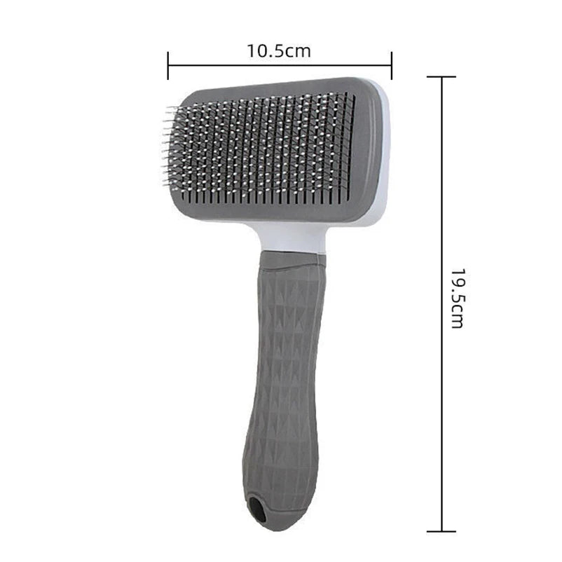 Poils éjectés en un clic de la brosse pour chien