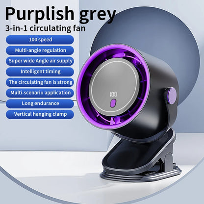 Mini ventilateur de bureau USB orientable – photo 7