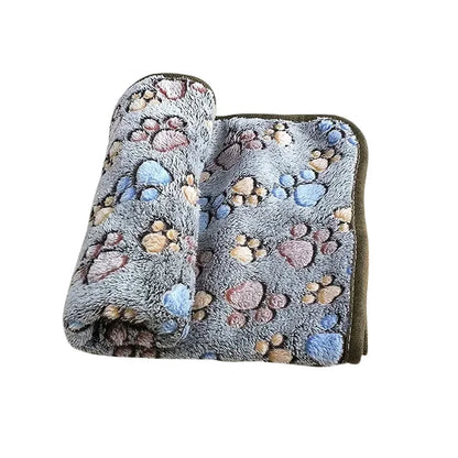 Couverture à motifs pour chien coloris blanc