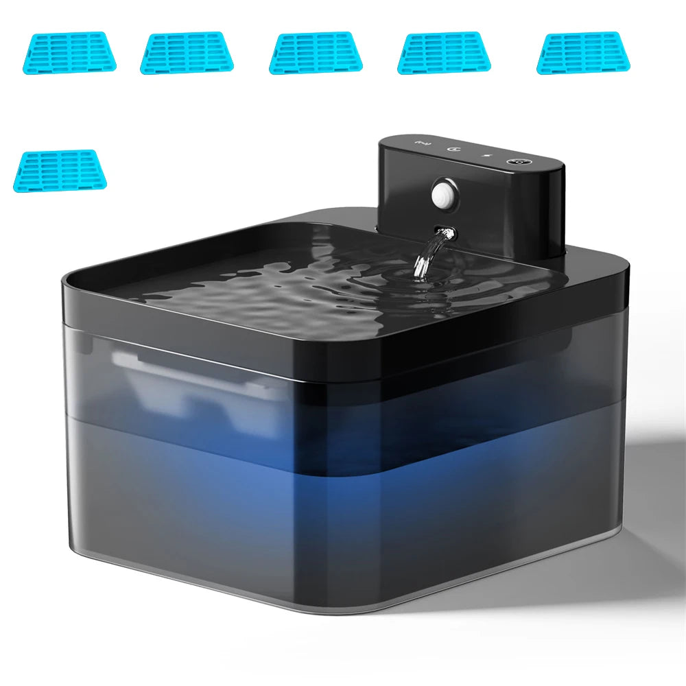Packs de filtres de la fontaine à eau sans fil pour chien