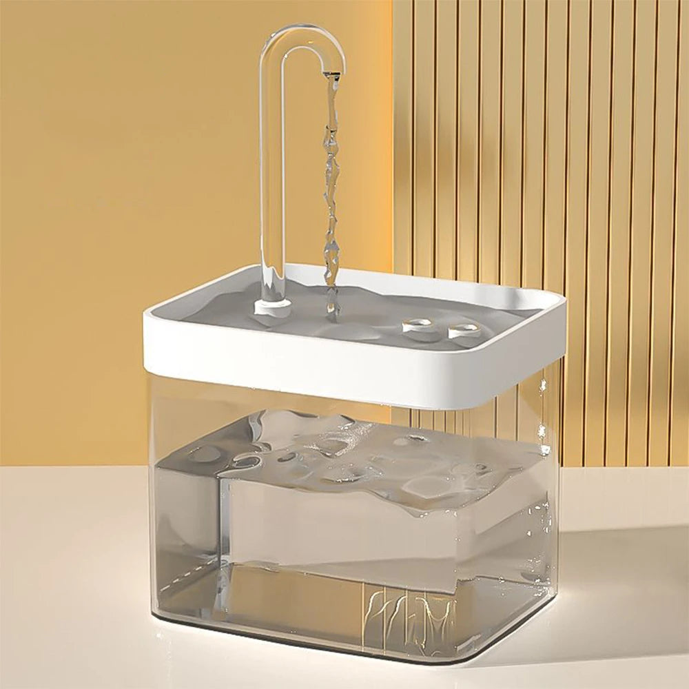 Dimensions compactes de la fontaine à eau pour petit chien
