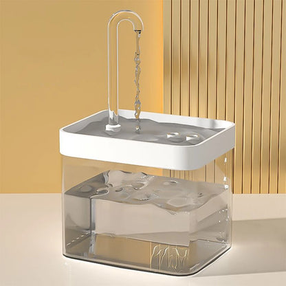 Dimensions compactes de la fontaine à eau pour petit chien