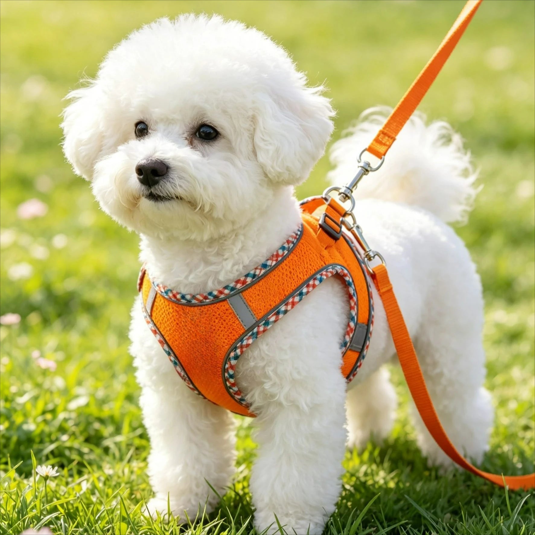 Laisse assortie fournie avec le harnais pour chien