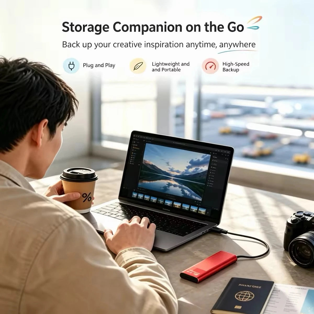 Disque SSD externe portable USB 3.1 et Type-C – photo 2