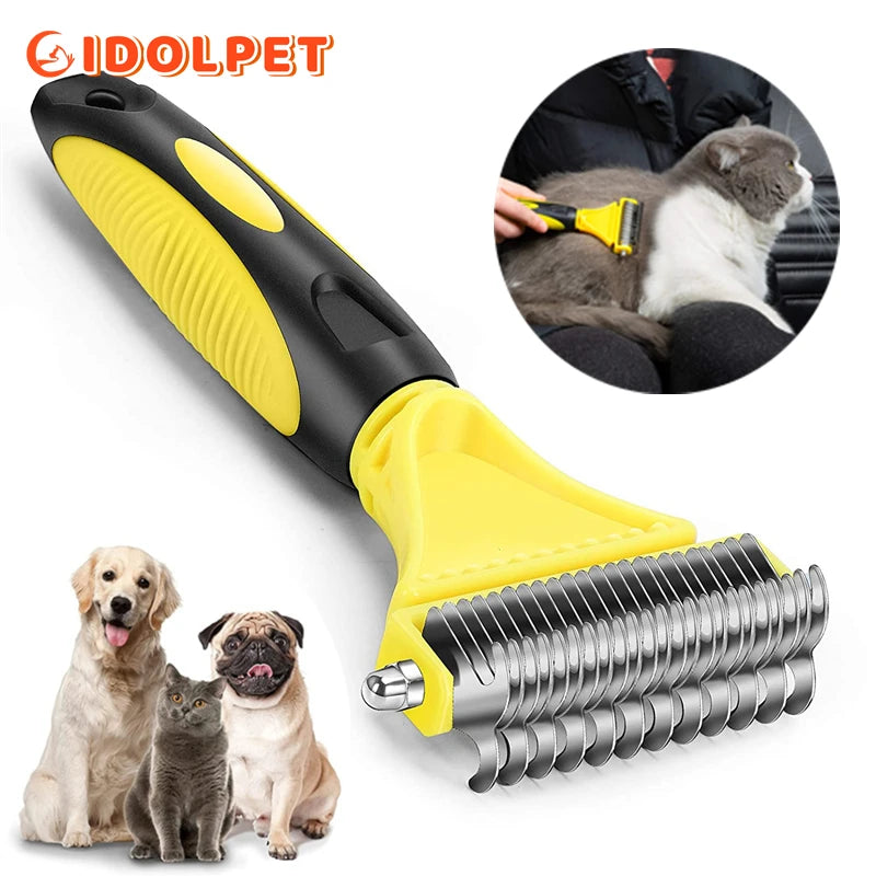 Râteau démêloir double face pour chien Revixay