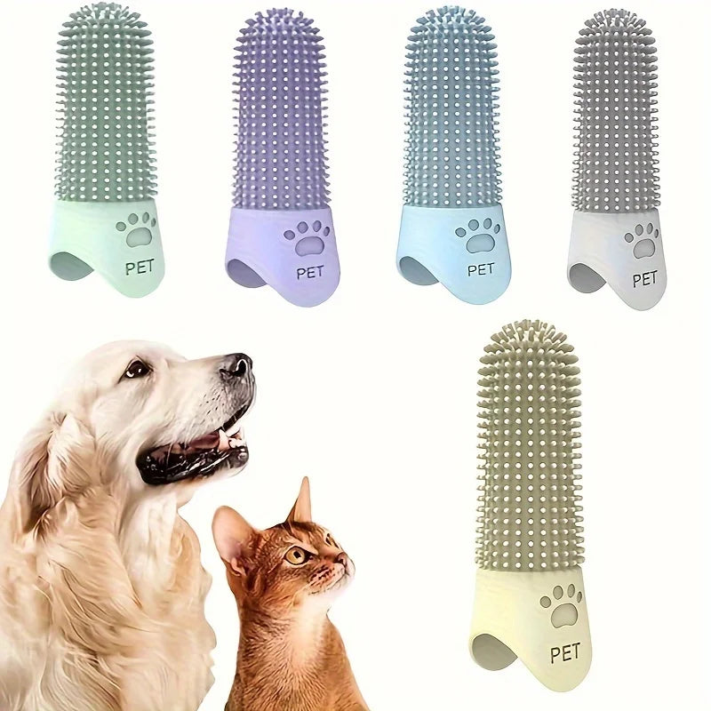 Brosse à dents à doigt en silicone pour chien Revixay