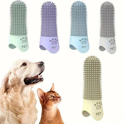 Brosse à dents à doigt en silicone pour chien Revixay