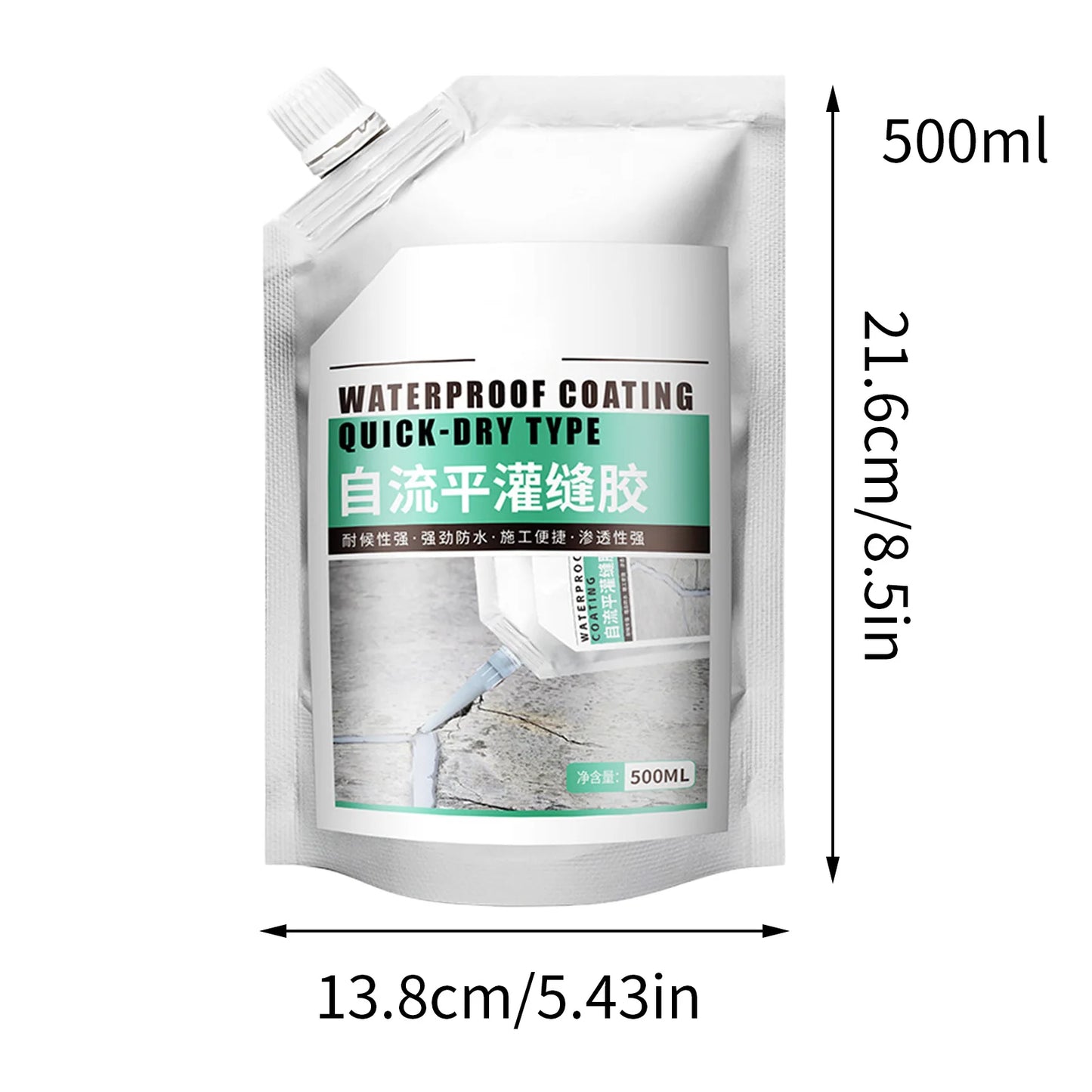 Mastic d'étanchéité autonivelant 500 ml pour fissures de béton – photo 7