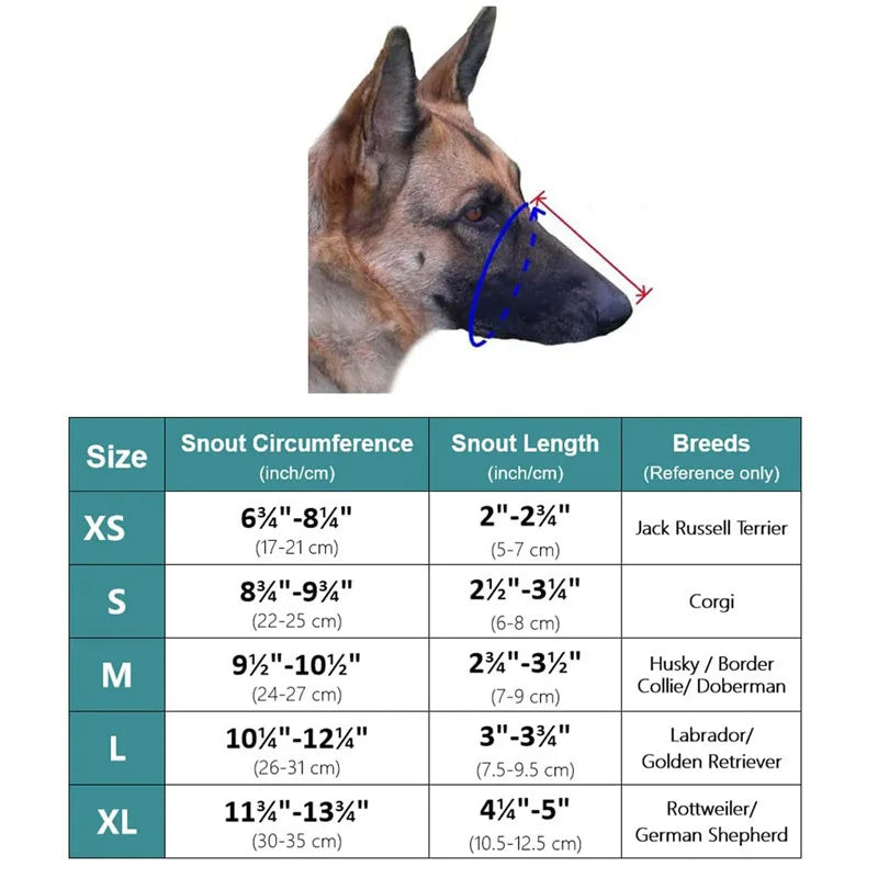 Sangles réglables de la muselière souple pour chien
