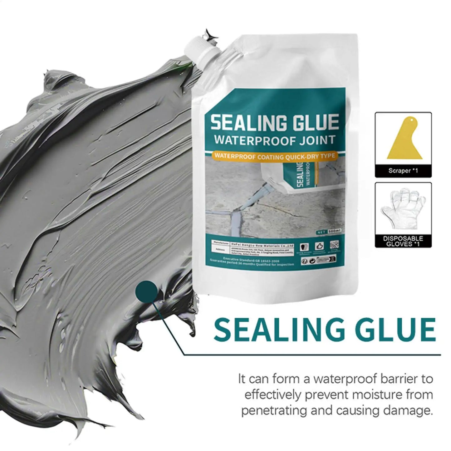 Mastic d'étanchéité autonivelant 500 ml pour fissures de béton – photo 6
