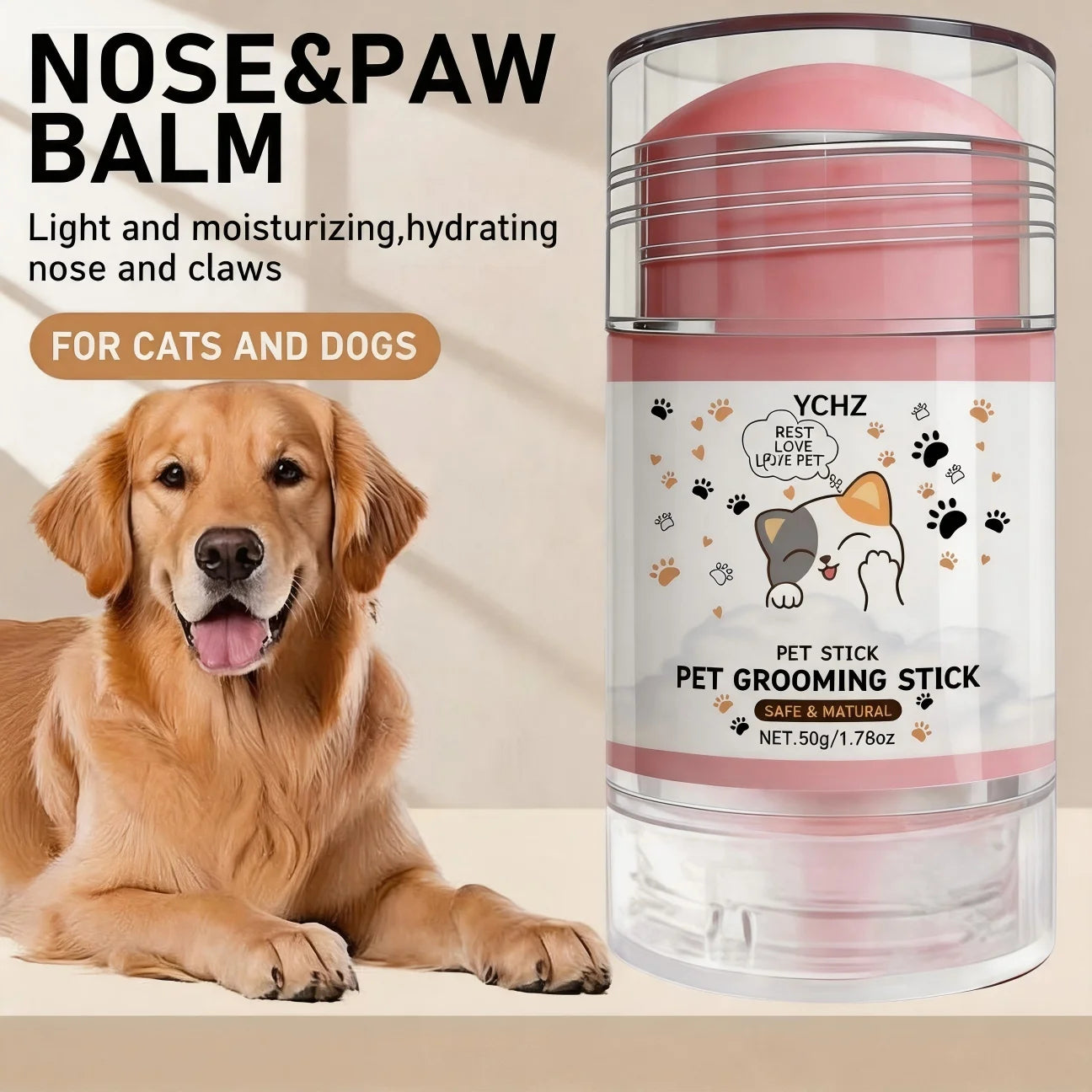 Pot de 50 g de crème pour coussinets et truffe de chien