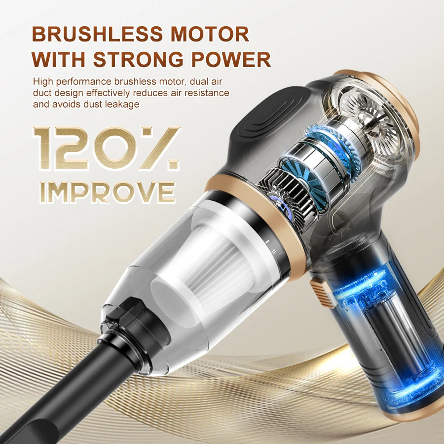 Aspirateur à main sans fil pour voiture et maison – photo 3