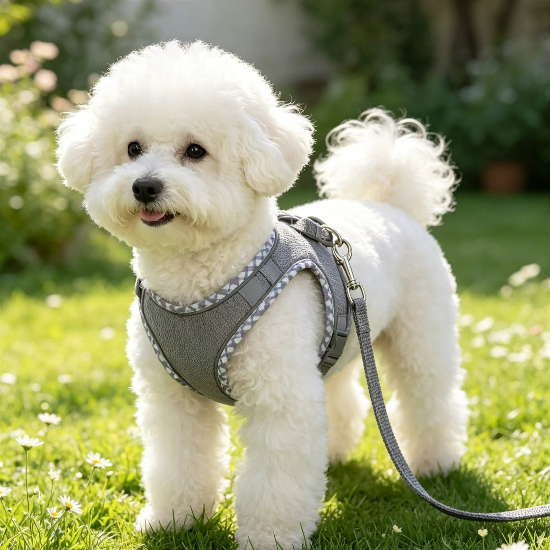 Bandes réfléchissantes de l'ensemble harnais et laisse pour chien