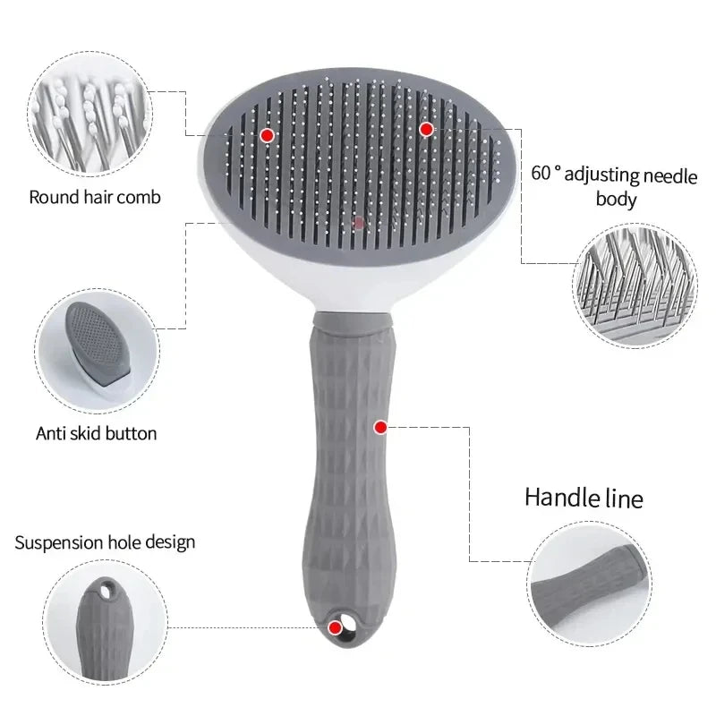 Nœuds retirés par la brosse démêlante pour chien