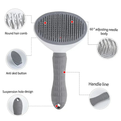 Nœuds retirés par la brosse démêlante pour chien